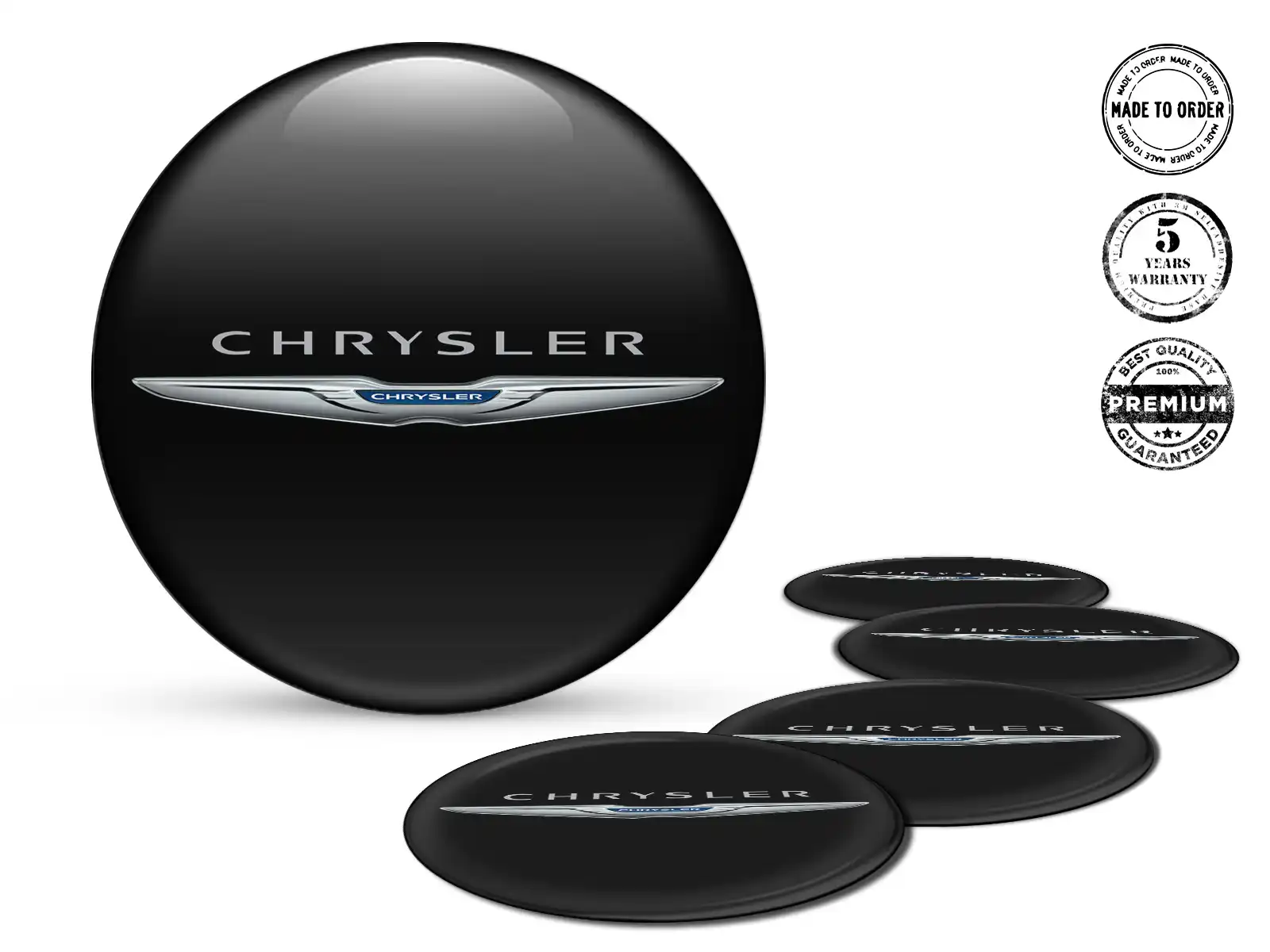 Chrysler  Rademblem Ausgabe Premium Gewölbte Aufkleber